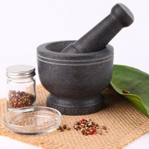 [애드크로스]마리슈타이거 화강암 돌절구 절구통 절구공이 절구 마늘절구통