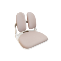 와이디엄 등받이 앉은뱅이 자세교정 접이식 바른자세 허리 좌식의자, 화이트/네이비(멜란지)