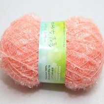 뜨개몰 뜨개 털실 뜨개실 수세미실 솔잎수세미, 24살구, 1개