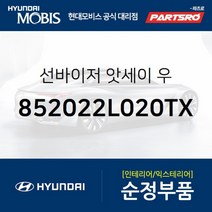 순정 선바이저(햇빛가리개) 우측(조수석) (852022L020TX)-현대모비스 부품 공식대리점 온라인쇼핑몰, 1개