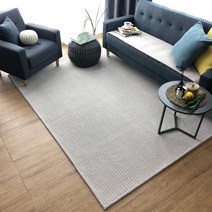 INH 사계절 먼지없는 물세탁 미끄럼방지 사각러그 두평 042023EA, 베이지_200×270cm(두평)