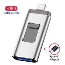 4IN1 Lightning OTG USB Pendrive 1TB 1024GB 1T USB For iPhone /Android/PC, 1TB (1024GB)