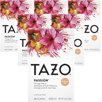 타조 허벌 티 패션 무카페인 20개입, 52g, 6개