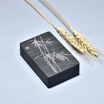 고급벼루 전통식 벼루 서예도구 지필묵 문방사우 중국 잉크 스톤 직사각형 서예 잉크 스톤, 13.5 x 7.5 x 2.5cm