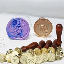 씰링왁스 필기체 알파벳 이니셜 도장 인장, W