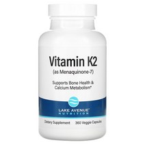 Lake Avenue Nutrition 비타민 K2(메나퀴논-7) 50mcg 식물성 소프트젤 360정, 120 개, 1개