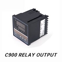 REXC400 C700 C900 디지털 PID 온도 컨트롤러 서모 스탯 SSR 또는 릴레이 출력 KJSPT100 열전쌍, [06] C900 Relay Output