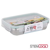 [오너클랜] 스텐락 퓨어 멀티직사각 4구찬합 1100ml, 상세 설명 참조