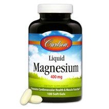 칼슨랩스 Carlson Labs 리퀴드 마그네슘 400mg 소프트젤, 100개입 × 1개