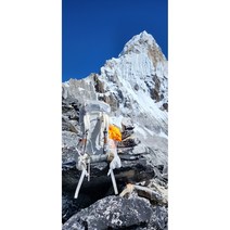 EZMT 이지앰티 백팩서포터 배낭끈 1쌍(2개입) 산악회 표식 백패킹+수저집제공, 블랙