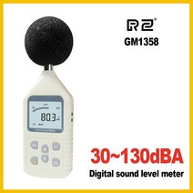 소음측정기 데시벨 층간소음 RZ GM1358 30-130dB 디지털 사운드 레벨 미터 데시벨 소음 테스터, 한개옵션1, 한개옵션0