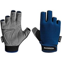 Bassdash astro 낚시용 장갑 5컷 통기성 미끄럼 방지 남녀공용 그레이 4가지 사이즈(s m l xl) 낚시장갑, 네이비 블루, XL