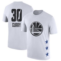 30 스테판 커리 NBA 올스타 골든스테이트 반팔 면 티 셔츠 흰 워리어스 농구 빅사이즈 스웻 슈팅 져지 저지