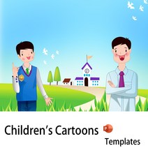 330   어린이 만화 귀여운 파워 포인트 템플릿 PPT, 한개옵션0