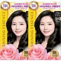 미쟝센 샤이닝 에센스 새치전용 염색제, 3N 흑갈색, 2개