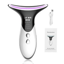 고주파 진동 얼굴 마사지 led 광자 치료 목 얼굴 리프팅 강화 도구 ems 안티 링클 뷰티 인스트루먼트, 유형 1 상자 없음