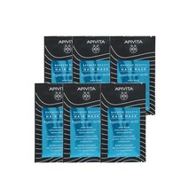 아피비타 모이스처라이징 헤어 마스크 20ml Apivita Masque Capillaire Hydratant, 6팩