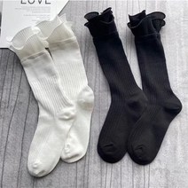 골프 프릴 플리츠 골지 레이어드 양말세트