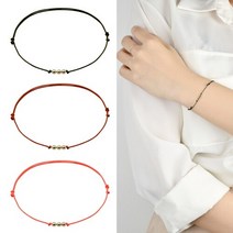 14K 금볼3 실크팔찌