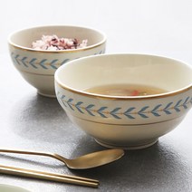 시라쿠스 올드 아이보리 정품 로렐 테이블웨어 공기 11.2cm, 그린로렐