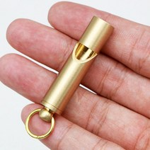 무광골드 호루라기 열쇠고리 목걸이 키홀더 긴급신호 호신용 가방고리 휘슬열쇠고리 호신목걸이, 줄무늬