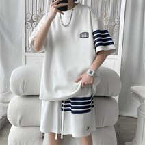 리치밤 남성 루즈핏 반팔 트레이닝 운동복 상하