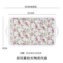 세라믹 레트로 플라워 티포원 세트 차 주전자 1인세트 홈카페티팟 찻잔세트, 암포라 세라믹 트레이