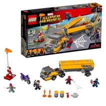 레고 76067 마블 어벤져스 스파이더맨과 캡틴아메리카의 탱커 트럭 공격