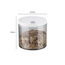 커피보관통 분쇄 원두 커피 보관용기 진공 밀폐용기METKA-주방용 투명 플라스틱 밀폐 저장 용기 식품 밀가, 06 Round 600ml