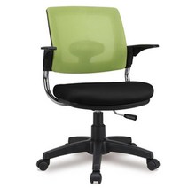 등받이높지않은 중고생 공부방 회전의자 사무실의자 선물 사무용 중학생 고등학생용 허리에좋은의자 독서실, 그린