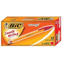 BIC 오렌지 볼펜 0.7mm 12개입 MO g, g 청색, g 본상품선택