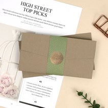 [문구조아] 핑크풋 감사봉투 4개세트 고급진 답례봉투 용돈봉투 랜덤, 5개