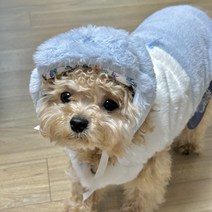 강아지설빔 명절 밍크조끼 고양이 강아지 한복, 퍼플