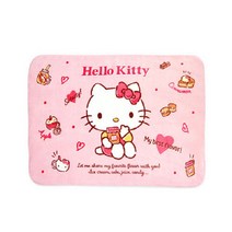 헬로키티 애플 극세사 양털 담요