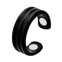 지압기 지압판 지압봉 휴대용 anti snoring device ring therapy, 블랙 01