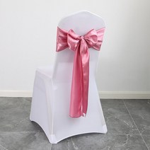 웨딩의자커버 리본 DIY 넥파티 호텔 연회 의자 장식 10/50/100 개/몫 새틴 새시 활 웨딩 매듭, [03] 100 개, [03] A03