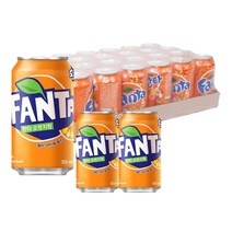 과일탄산음료 환타 오렌지 355ml X 24캔 뚱캔 1박스