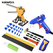 차찌그러짐복원 랩토라이너 글루텐트 차찌그러짐 car paintless dent repair tools 덴트 수리 키트 car dent puller with glue puller, 패키지 2