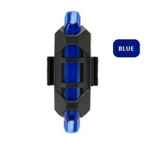 USB 충전식 자전거 미등 LED 다채로운 산악 후면 조명 사이클링 안전 경고 램프 방수, E02-Blue