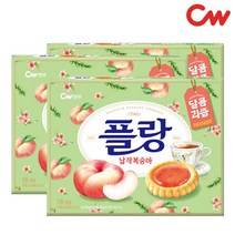 청우 플랑 납작복숭아 쿠키 160g x 2개, 단품