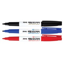 [문구조아] 자바 세필 보드 마카 필기도구 파랑, 3개