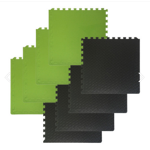 유저핏 EVA 인터락 헬스 퍼즐매트 홈짐매트 4개 1세트, 그린