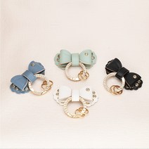 튜모 현대 더뉴 팰리세이드 쏘나타 싼타페 아이오닉5 투싼 아반떼 그랜저 i30 벨로스터 코나 넥쏘 싼타페 엑센트 포터 스타리아 TPU 골드라인 스마트키케이스 키링, 리본 키링, 블랙