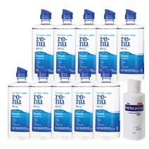 바슈롬 리뉴 후레쉬 120ml X 10개 (헤르바 손소독제 80ml 증정) 렌즈용액 렌즈세척액 렌즈세정액