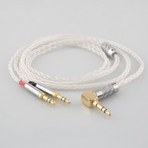 99% 순수 실버 8 코어 헤드폰 이어폰 케이블 초점 지우기 Elex Elegia Stellia 헤드셋 AH-D7200, 01 3.5mm 3 pole_03 1.5m