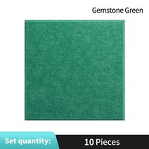 광장 10pcs 홈 방음 벽 패널 음향 패널 스튜디오 방음 처리 폴리 에스테르 흡음 패널 방음제 벽지 흡음보드 가설방음벽 차음재 방음재 흡음제 방음벽, 보석 녹색, 8mm 중간 밀도