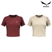 살레와 [살레와 본사] 23SS 여성 라바레도 헴프 크롭 반팔 티셔츠 (O3ST202_Q)