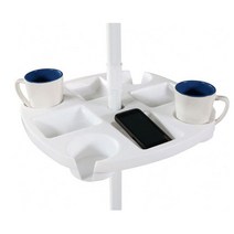 파라솔 끼우는 핸드폰거치대 컵받침 홀더 선반, 1개, 파라솔선반트레이(화이트)