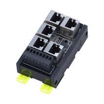 RJ45 네트워크 포트 터미널 블록 케이블 8 핀 2/3/4/5/6 홀 허브 스위치 직렬 신호 변환기 RS232 RS485, 04 5 port