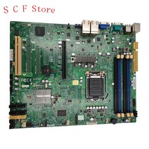 슈퍼 마이크로 서버 마더 보드 X9SCL-LN4 C202 칩셋 LGA 1155 지원 제온 E3-1230V2 4 기가비트 이더넷